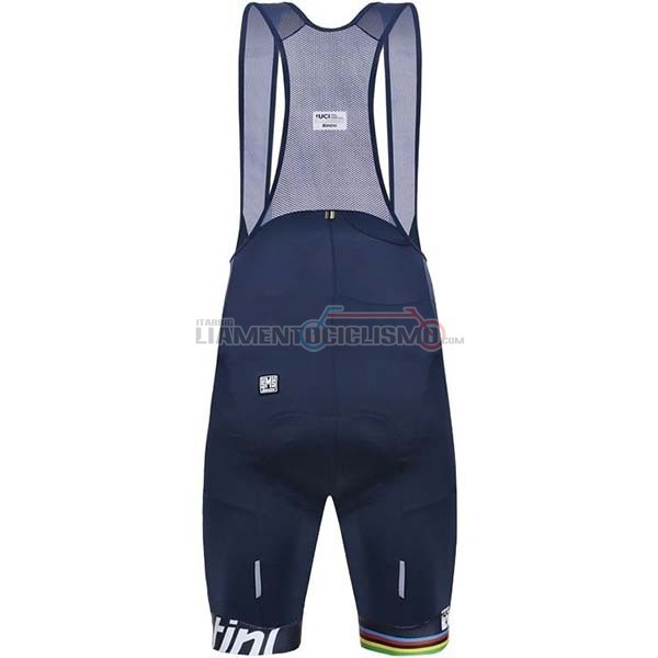 Abbigliamento Ciclismo USA Manica Corta 2019 Bianco Spento Blu